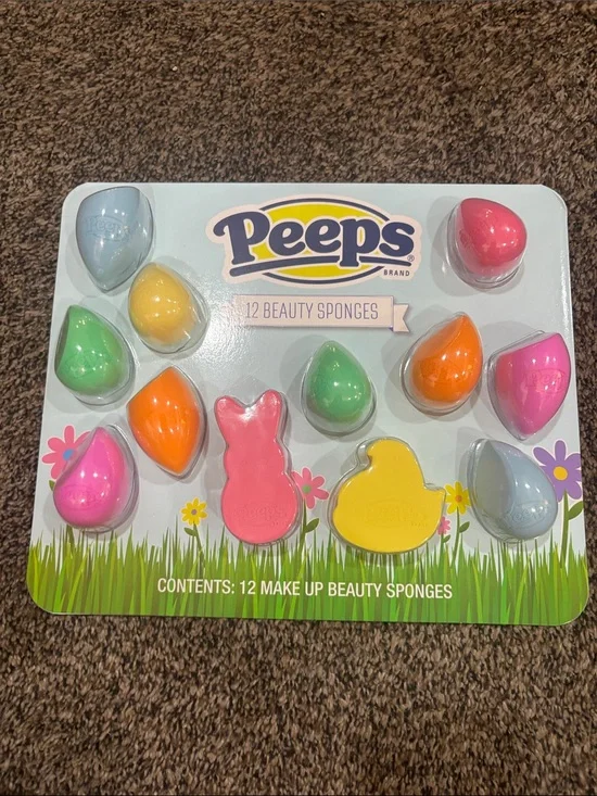 Peeps 12-Pack Assorted Pastel Makeup Sponges
