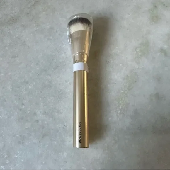 Sonia Kashuk Angled Contour Gold and White Makeup Brush 182 New Glam Kabuki