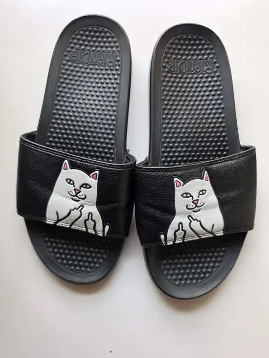 RIPNDIP Lord Nermal Slide Sandals Black