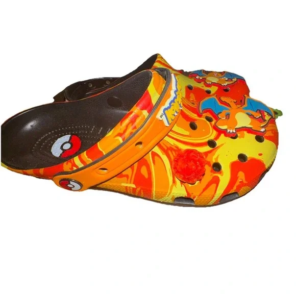 Crocs Pokémon Charizard Classic Clogs Men's Size 8‎ Limited Edition New