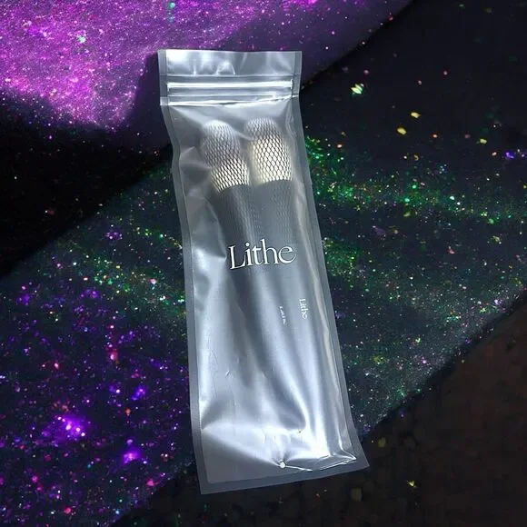 LITHE BEATY Essentials Face Brush Set - Powder Brush and Bronzer Brush NIP