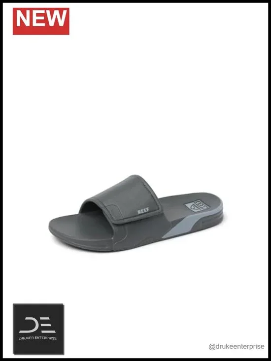 REEF Men's Fanning Slide H2O Sandals Slide Sandals Hook & Loop Closure