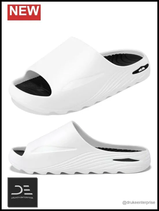 Recovery Slides with Orthotic Arch Support for Plantar Fasciitis, Cushioned