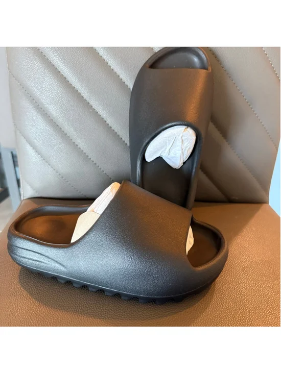 YS-01 Men's Black Foam Slides Sandals multiple different sizes available