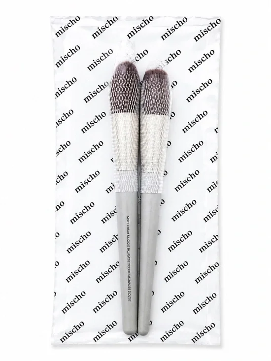 Mischo M100 & M101 Blush Makeup Brush Set of 2 Powder Cream Liquid New