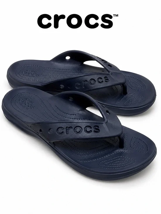 Crocs Baya Flip Men’s 13 Navy Blue Lightweight Flip Flop Sandals