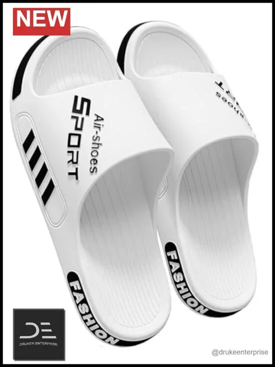 EVA Slide Sandals for Men, Non-Slip Shower Shoes, Lightweight Quick-Dry