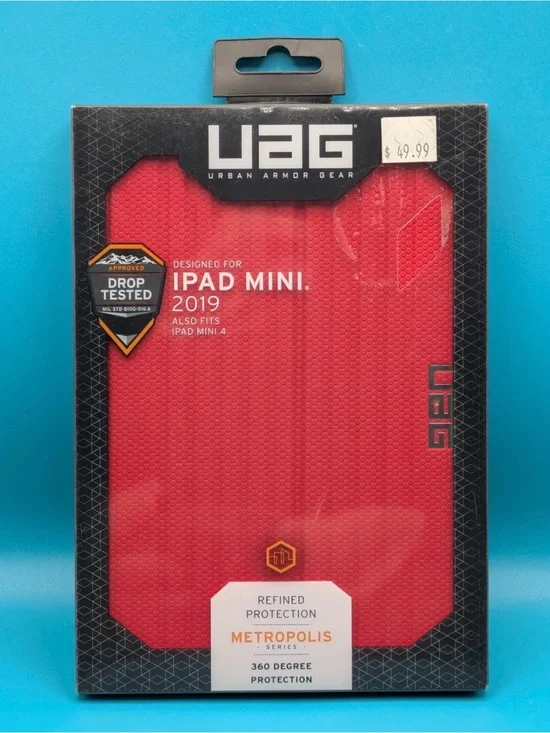 UAG Urban Armor Gear Metropolis Red Case For iPad Mini 4th Gen 2019   D-7
