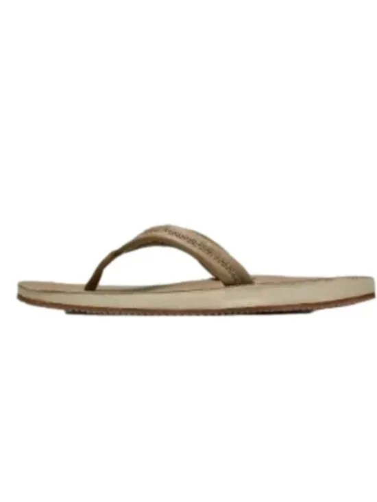 HURLEY LUNAR LEATHER Flip-Flop Sandals BROWN CANTEEN AR4006, Size 9