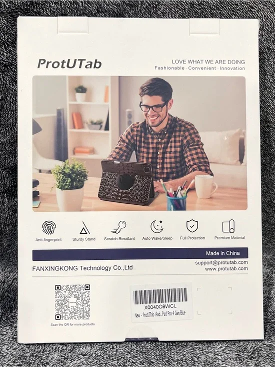 ProtUTab premium protective tablet case for an Apple iPad Pro 4 Gen, blue
