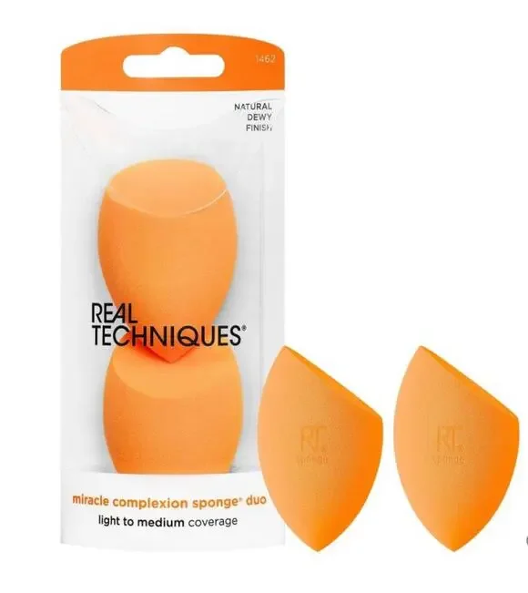 Real Techniques 2 Miracle Complexion Makeup Sponges Anti Microbial #01462