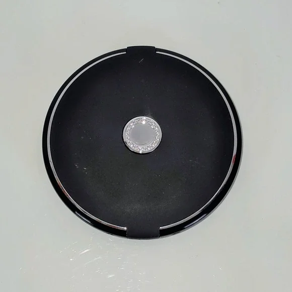 Brandon Femme M742 - 7X & Normal Rhinestone Large Round Compact, Black