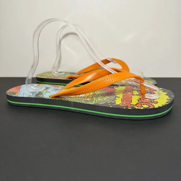 Mens Big Herc x TOXIC CRUSADERS Flip Flop Sandals 1 of 100 / Size 12