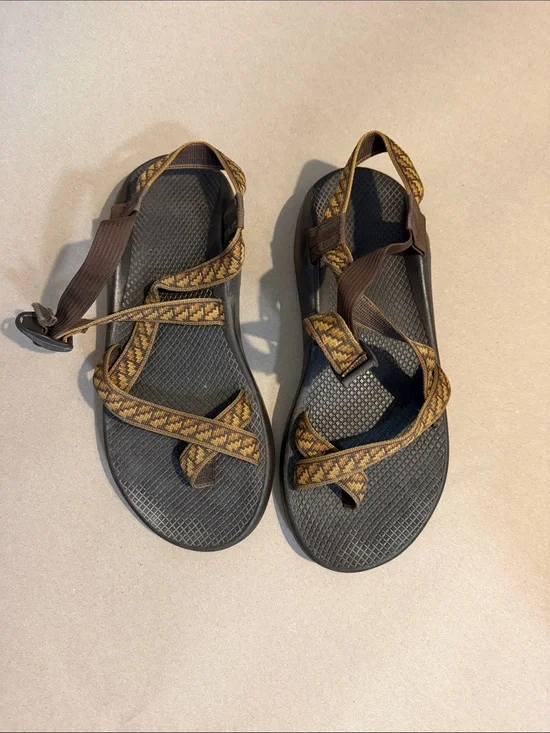 Chaco Men's Sandals Brown and Black Adjustable Webbing