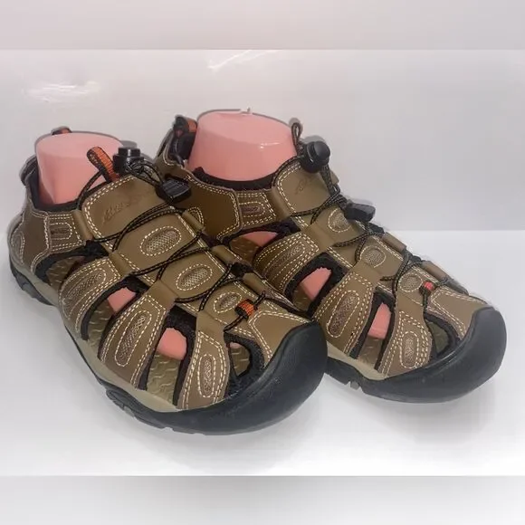 Eddie Bauer Tommy Leather Hiking Fisherman Closed Sandals Shoes Men's Size 9M