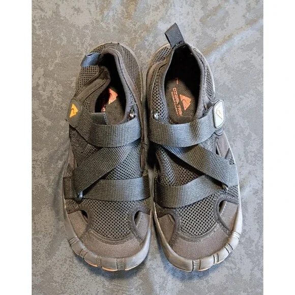 Ozark Trail Men’s Slip-On Water Sports Shoes Mesh Upper Logo Black/Orange US 7