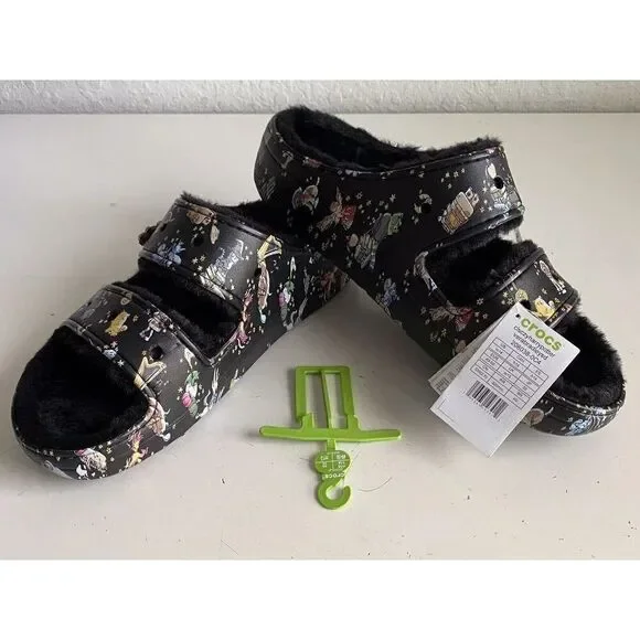 Vera Bradley Crocs‎ Sandals Wizarding World Harry Potter Fur Lined Slides Men 14