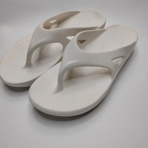 Hurley Injection Flip Flops Men's 10 White Comfort Sandals
