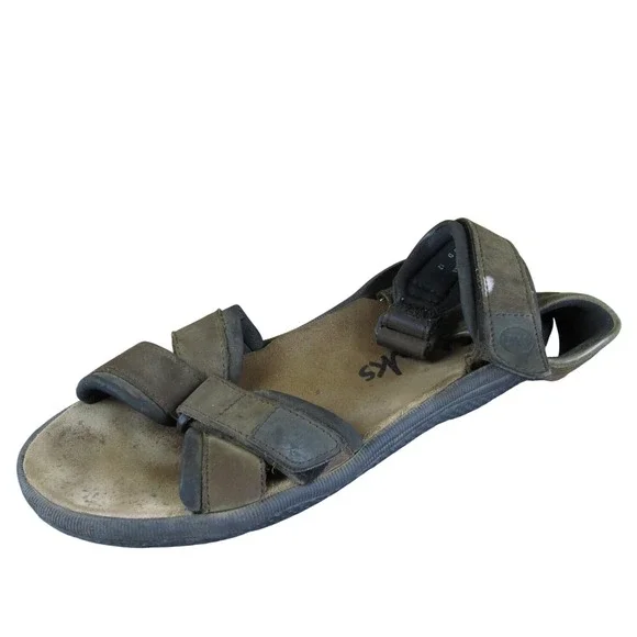 Clarks‎ Men's  Ankle Strap Brown Leather Size 10 Medium Gently Used 2025