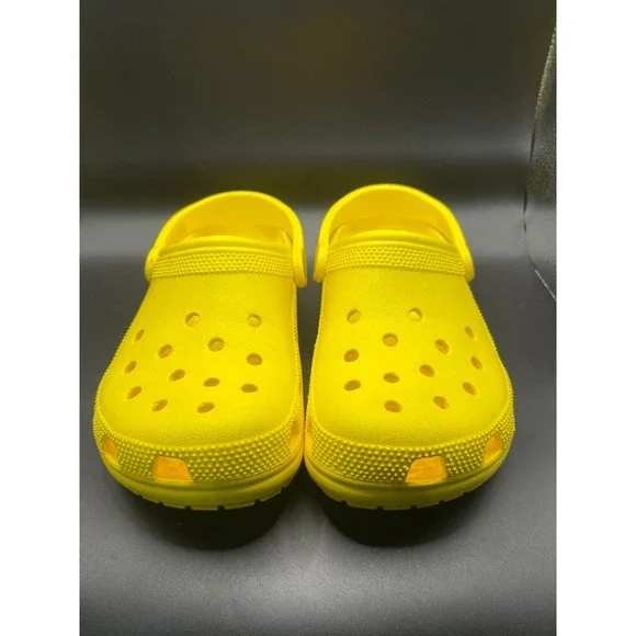 Crocs Classic Clogs Lemon Yellow Mens 6 Womens 8 Unisex Slip On Comfort Shoes