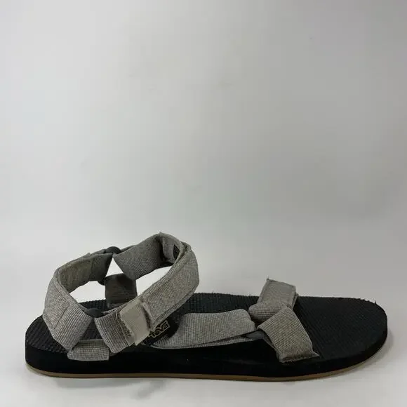 Teva Original Universal Mens Size 9 Beach Gray Strappy Sport Sandal Hiking