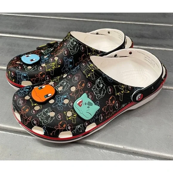 Crocs Pokemon Classic Clog Mens 9‎ Womens 11 Pikachu Starter Pokemon