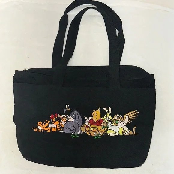 Disney Black Small  Carrier with Embroidered Design