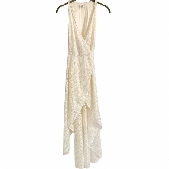 Abercrombie & Fitch Fairy Lace Hi Low Maxi Dress XS Boho Indie Festival Concert
