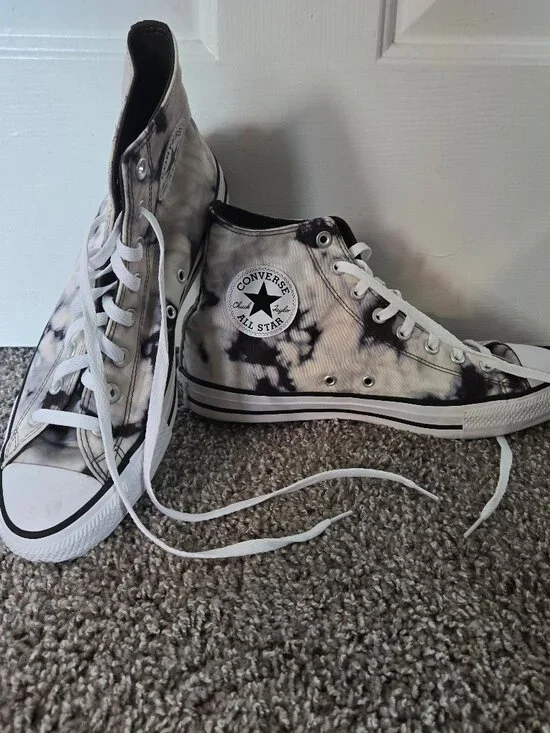 Chuck Taylor All Star Black and White Tie-Dye