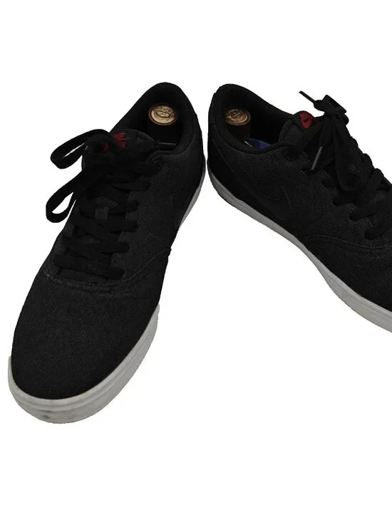 Nike SB Check Solar Canvas Black White Men’s 10.5 843896-007 Skate Shoes
