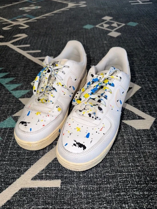 Nike Air Force 1 paint splatter sneakers