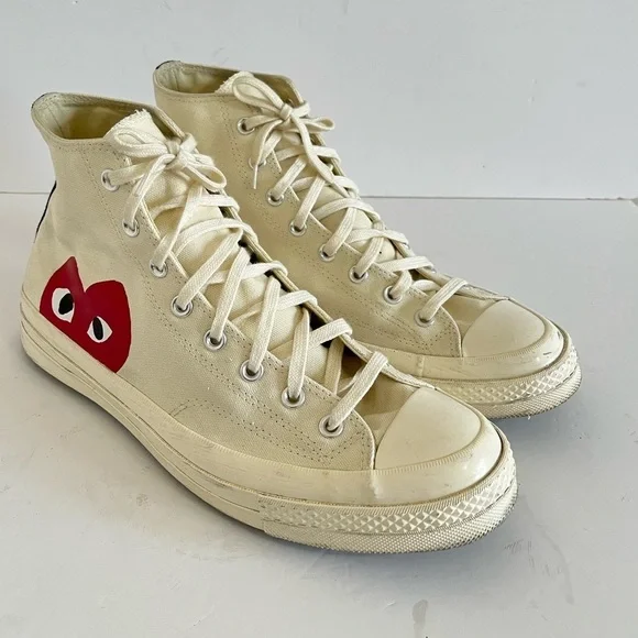 Converse Comme des Garcons Chuck Taylor Sneakers Men 12 Women 14