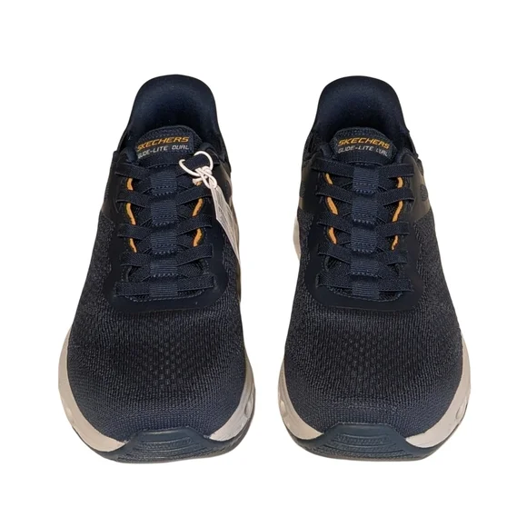 Skechers Men's Navy and Tan Athletic Sneakers