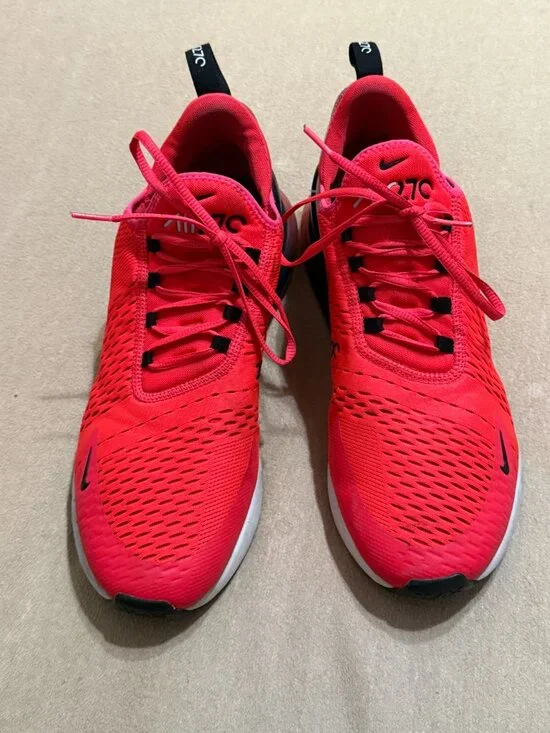 MENS PINK NIKE 270 SNEAKERS SIZE 13 GENTLY WORN