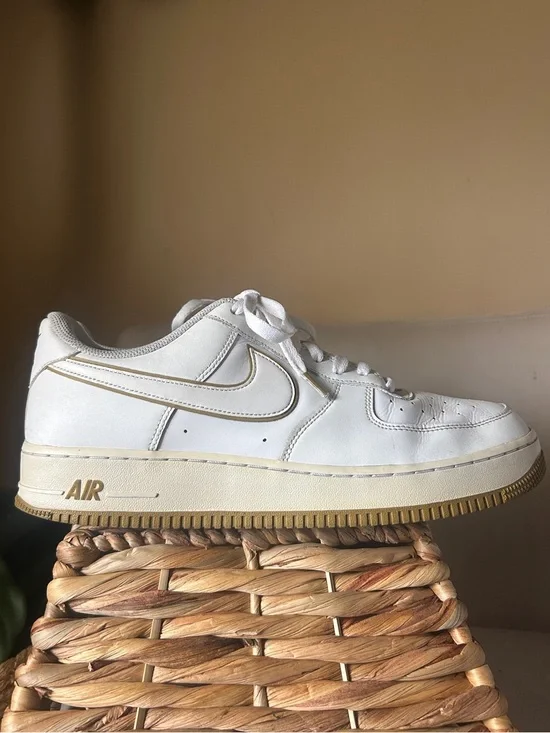 Nike Air Force 1 Low Bronzine/Gold White SIZE 12 US MEN