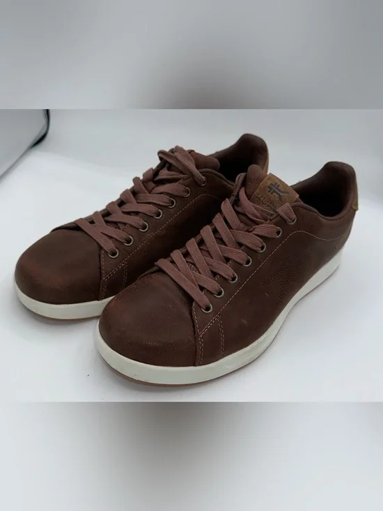 Kuru Roam Classic Court Mens Size 10 Brown Athletic Leather Shoes Sneaker AA23