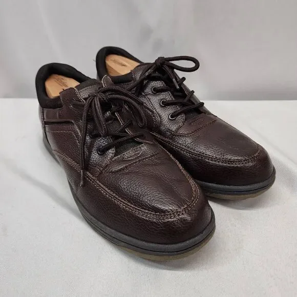 Earth Spirit Men's 13 W Dennis Wide Width Casual and Dress Oxfords Brown Leather