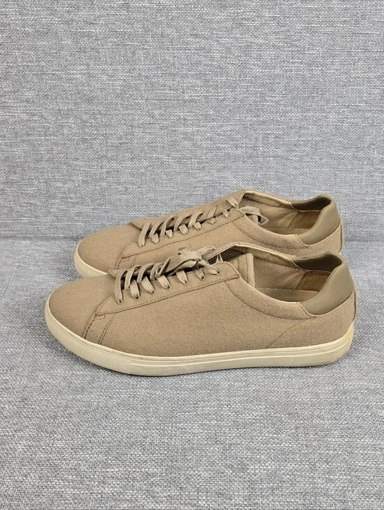 Clae Bradley Low Top Casual Wool Sneakers Tan Mens Sz 12