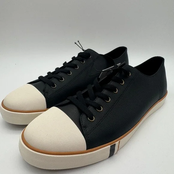 Ben Sherman Dorset Lo LX Black Low Top Sneakers Men's Size‎ 12 NEW