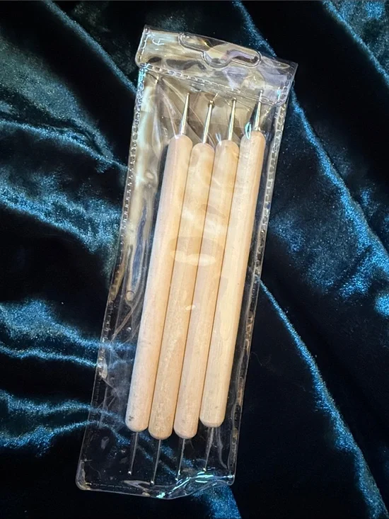 Wood Handle Craft Loop Tools - Natural Clay