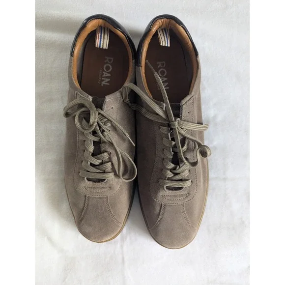 ROAN BED STU‎ Brainstorm Almond Suede Leather Shoes Sneaker Men's Sz 13 Casual