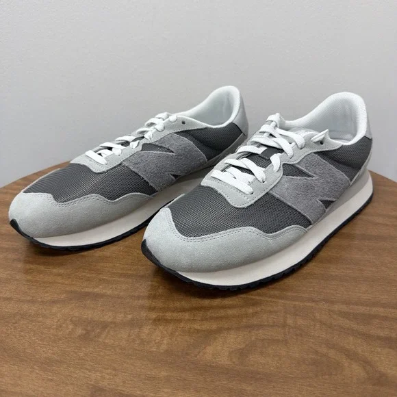 New Balance 237 Neptune Gray Suede Lace Up Lifestyle Sneakers Shoes Mens Size 11