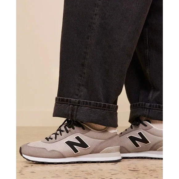 New Balance 515 ML515AGG Gray Black Retro Running Sneakers Men's‎ 10.5