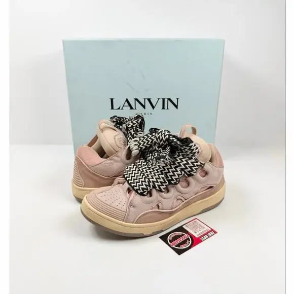 Size 42EU/9US - Lanvin Curb Pink Sneakers