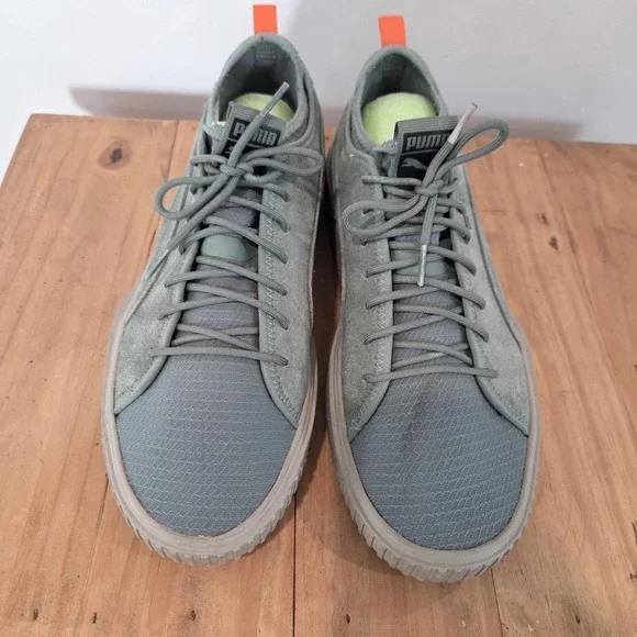 Puma Breaker Sneakers Mens US 12 Green Suede Lace Up Casual Shoes Low Top