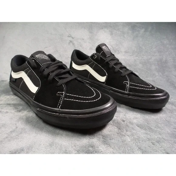 Vans Skate Sk8-Low Shoes Mens Size 10.5 Black PopCush Duracap Sneakers NWOB