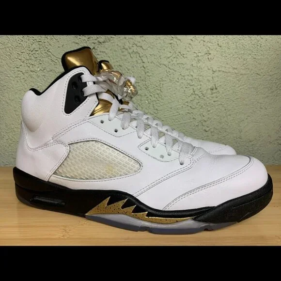 RARE 🚀Nike Air Jordan 5 Retro Olympic Size 13 VNDS‎