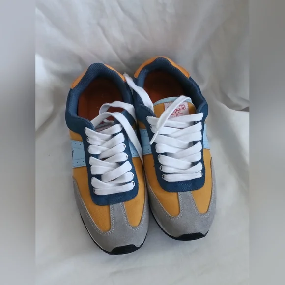 Original Penguin Sneakers Men 7.5 Mustard and Blue Casual Academia Vacation Club