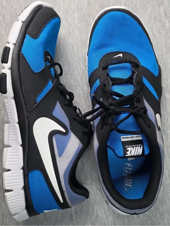 Nike Men’s Blue, Black and White Athletic Training Shoes