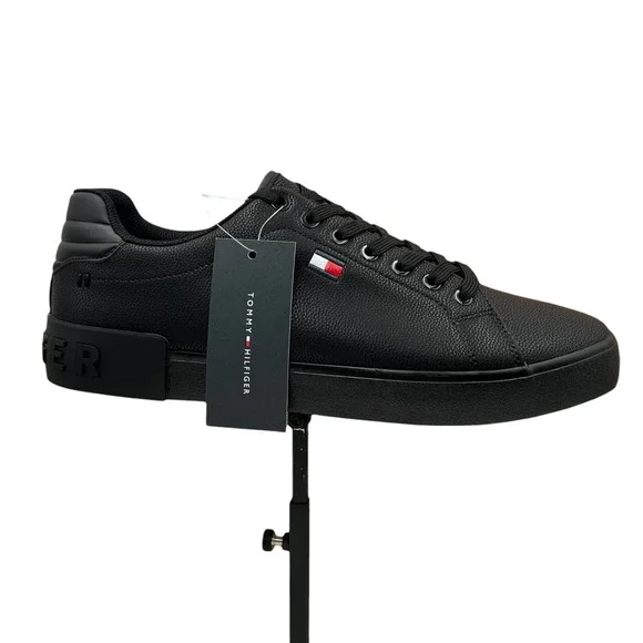 Tommy Hilfiger Men's Rezz Casual Fashion Sneakers Size 10‎ Black Classic Style